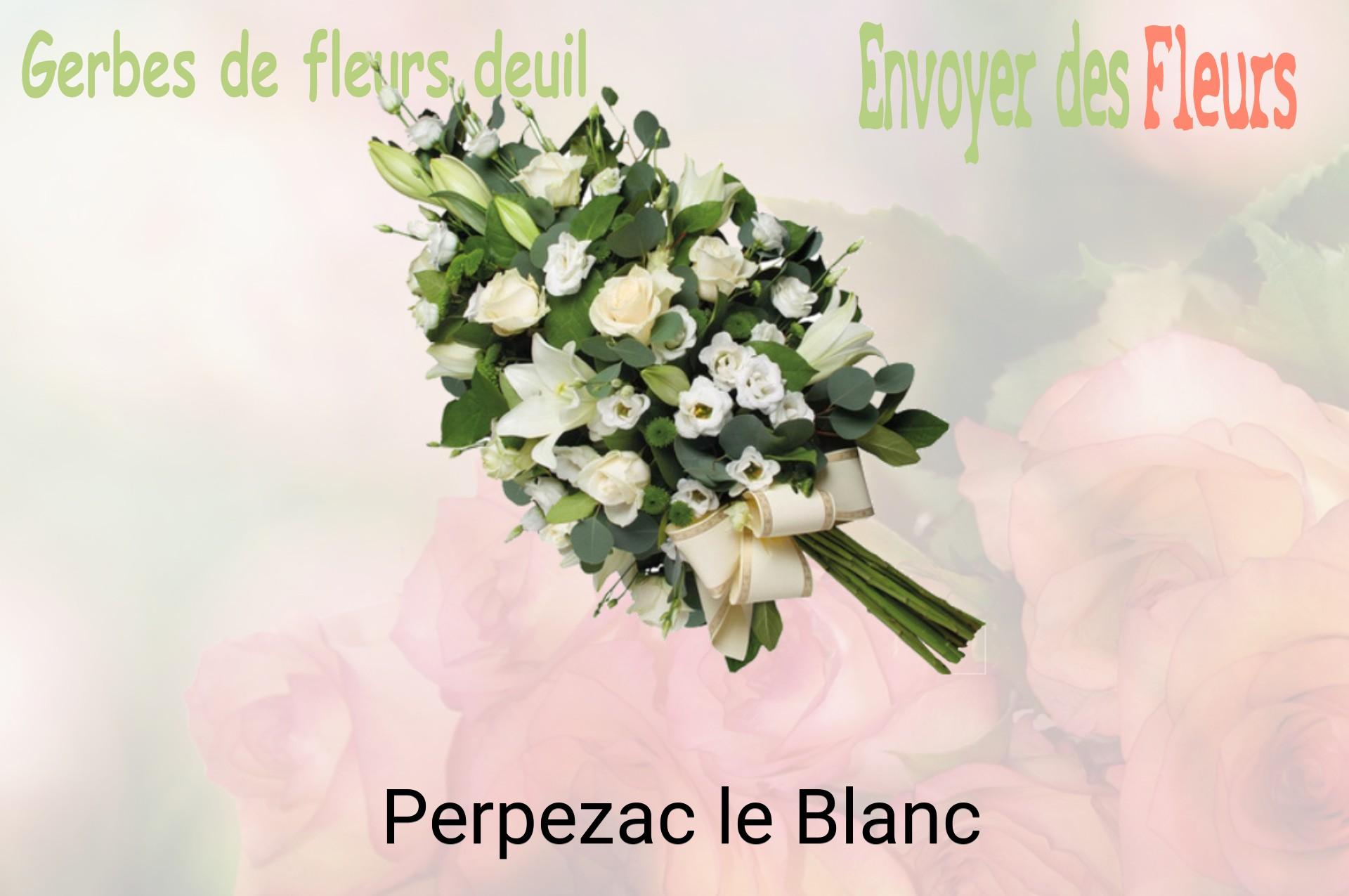Gerbe de fleurs de deuil livrée à Perpezac-le-Blanc